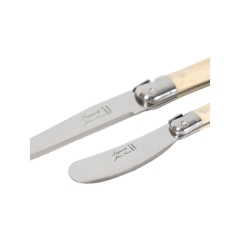Cheese Knife & Spreader 2 Piece Set - Light Horn