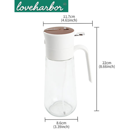 Loveharbor 2-In-1 Glass Oil Dispenser & Sprayer