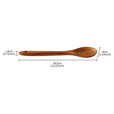 Loveharbor Wooden Slotted Spoon