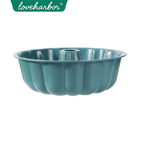 Loveharbor Green Earth Non-Stick Fluted Cake Pan
