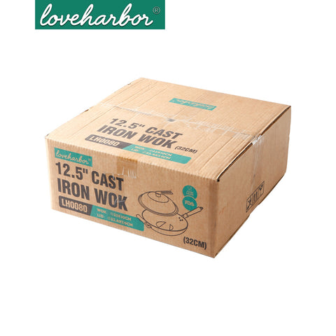 Loveharbor Cast Iron Wok