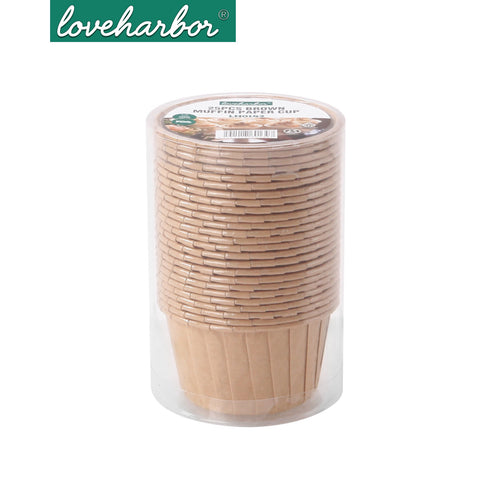 Loveharbor Brown Muffin Paper Cup