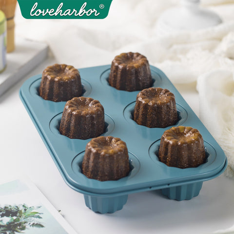 Loveharbor Green Earth Non-Stick Cannele Mould