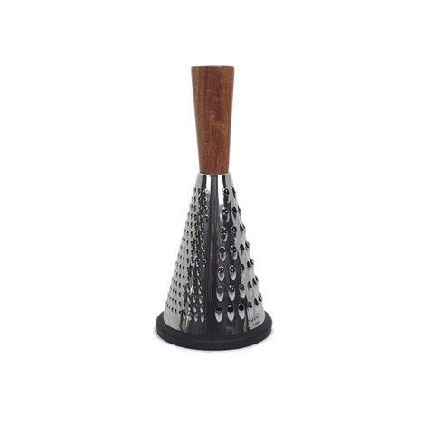 Acacia Wood Handle And Stainless Steel Non Slip Grater - 25Cm