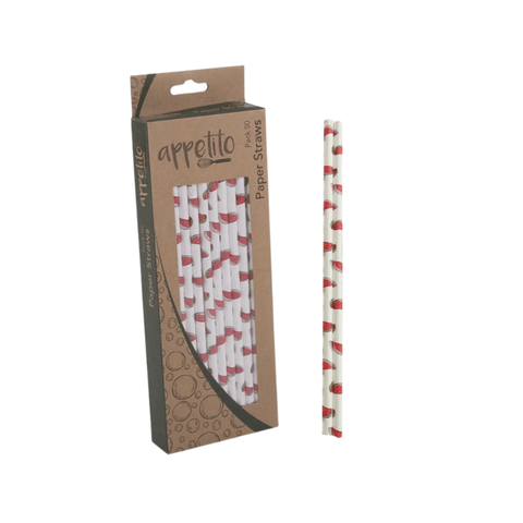 Paper Straws Pack 50 - Watermelon