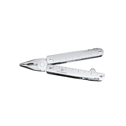 Swiss Tool MX, silver, in nylon pouch,