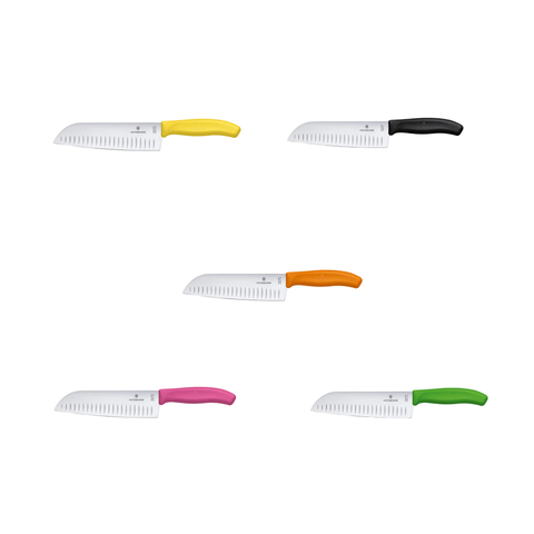 Swiss Classic Santoku Knife - 5 Colors