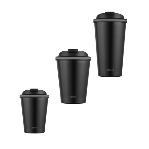 Gocup Double Wall Insulated Cup - Black (3 Sizes)