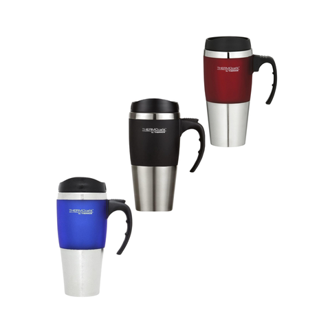 450Ml Thermocaf Stainless Steel Double Wall Travel Mug - 3 Colors
