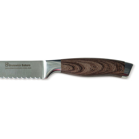 Bakers Professional Bread Knife Wooden Look Handle