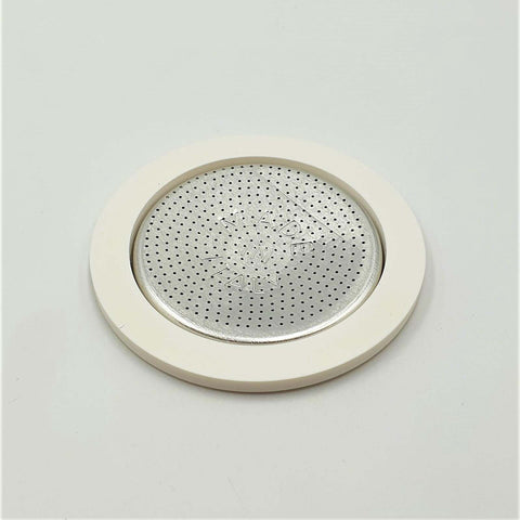 1 Silicon Gasket + 1 Filter 9 Cups Aluminium