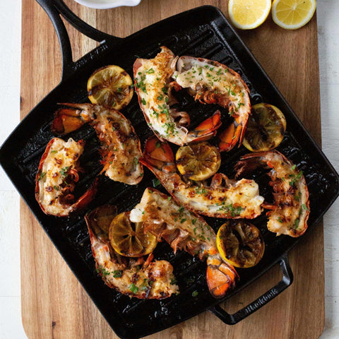 Blacklock Triple Seasoned Cast Iron 12 Inch Square Grill Pan