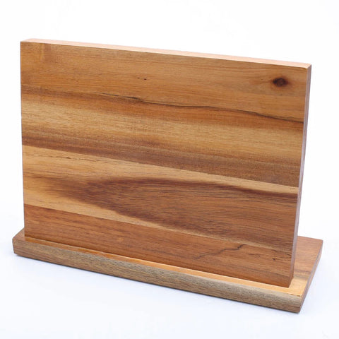 Magnetic Acacia Wood Knife Holder - Large