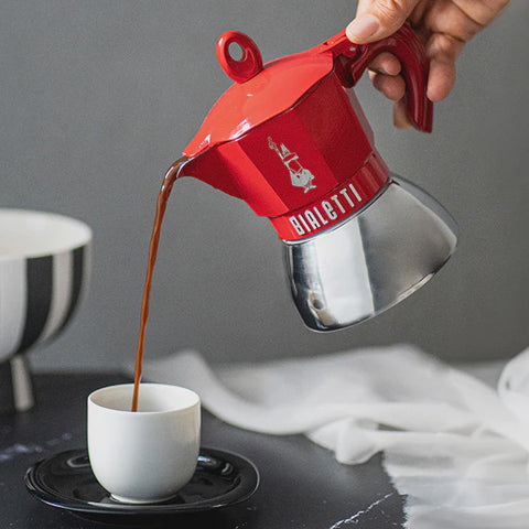 Moka Exclusive Induction 4 Cup Red