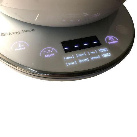 Living Mode handy cooker, multi purpose cooker with rice cooking function and heat proof body 1.8 L, white