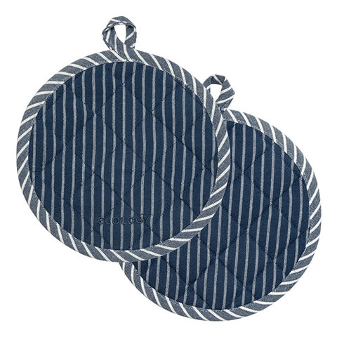 Trattoria Set of 2 Pot Holder Denim
