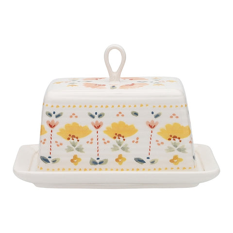 Clementine Butter Dish & Tray 16X10X10.5Cm