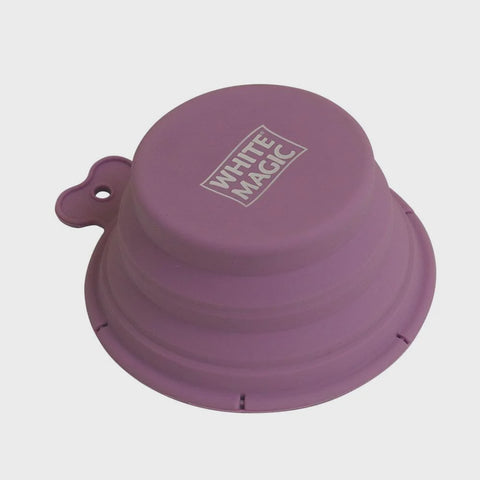 White Magic Pet Care Collapsible Travel Bowl