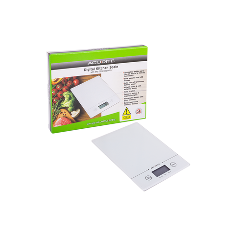 Slim Line Digital Scale 1g/5kg - White
