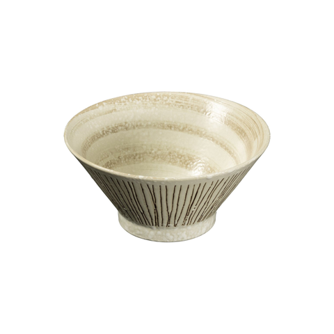 Omotenashi SORIGATADON HORI TOKUSA WHITE Bowl 16Dx8.5H
