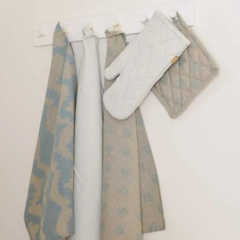Kumas Single Oven Glove Sky Grey