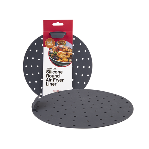 Round Air Fryer Liner 22cm dia. Charcoal