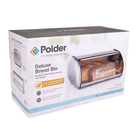 Deluxe Bread Bin - Brushed Nickel
