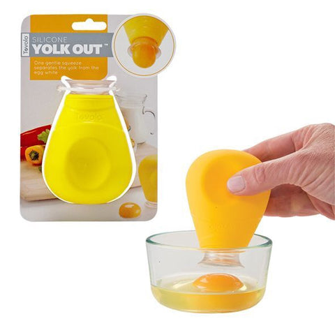 Yolk Out Silicone Egg Separator - Yellow