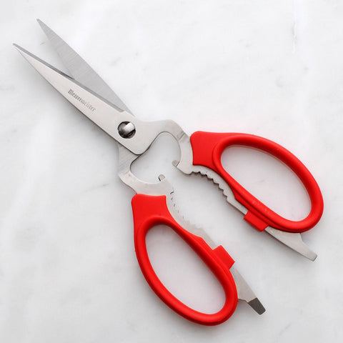 Red Take-Apart Kitchen Scissors 8 Inch