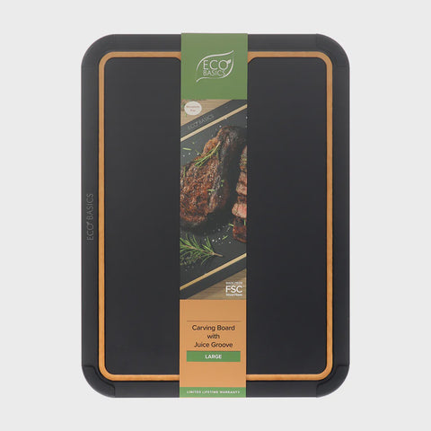 Eco Basics Caving Board with Juice Groove - Black