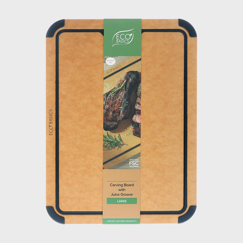Eco Basics Caving Board with Juice Groove - Natural
