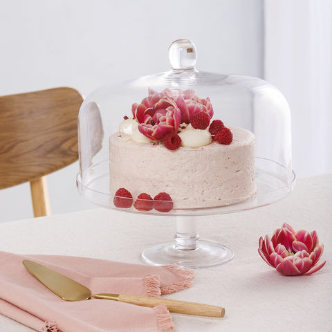 Classic Cake Stand with Dome 28cm