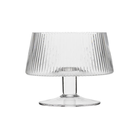 Classic Set of 4 Footed Bowls Ridged