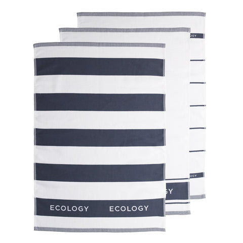 Fold Set of 3 Tea Towel 50x75 Slate
