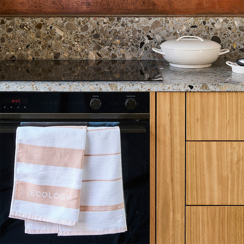 Fold Set of 3 Tea Towel 50x75 Rose