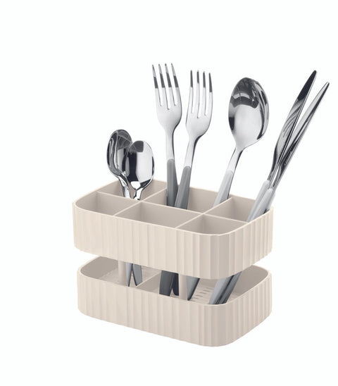 Drain & Safe White Cutlery Drainer