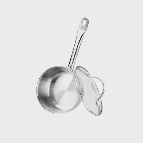 Gabriela Cookware Set 8 pieces Stainless Steel bundle - Glass lids