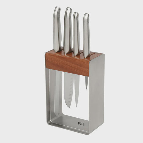 Pro Stainless Steel Knife Block Set 5 Pieces