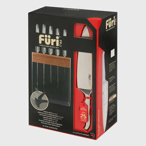 Pro Stainless Steel Knife Block Set 7 Pieces