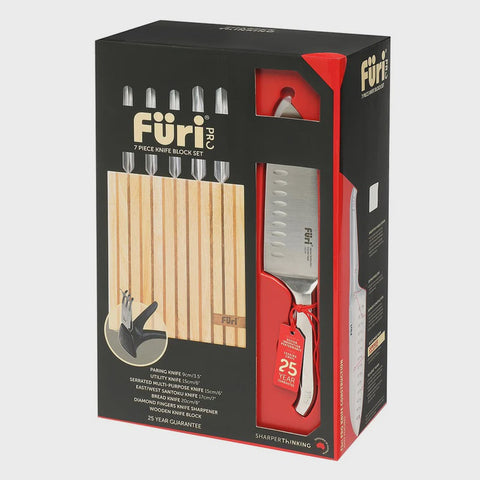 Pro Wood Knife Block Set 7 Pieces