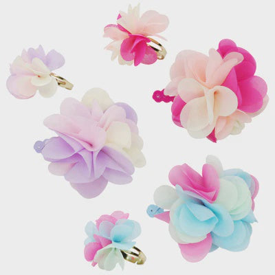 Carnation Petals Hairclip & Ring Set