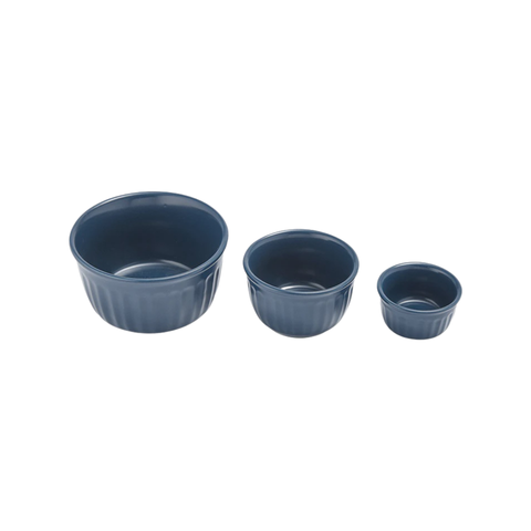 Abode Ink Blue Assorted 3 Pack Mini Bowl