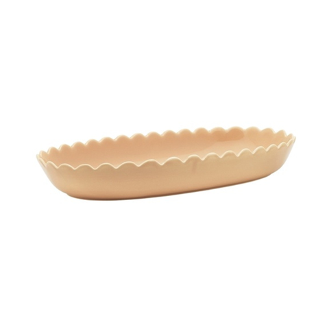 Belle Oval Serving Platter 40x22cm Terracotta