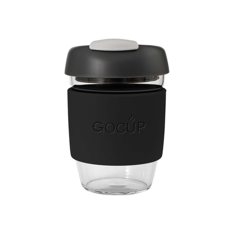 Glass Gocup 355ml Black/Charcoal/Grey
