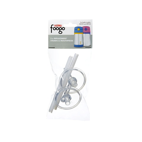 2Pk Foogo Replacement Mouthpieces & Straws For Bs535 & Bp535 Bottles