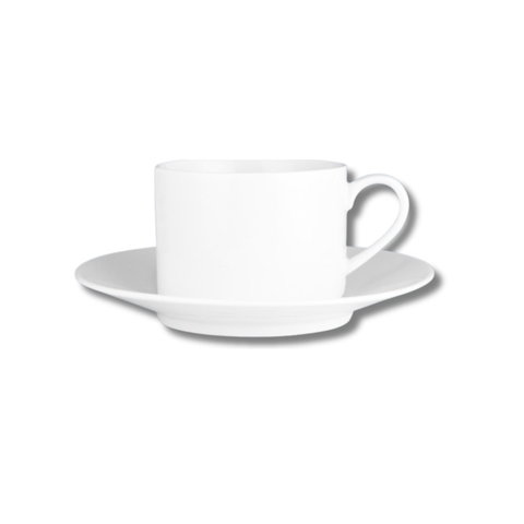 Straight Cup & Saucer 250Ml - New Bone