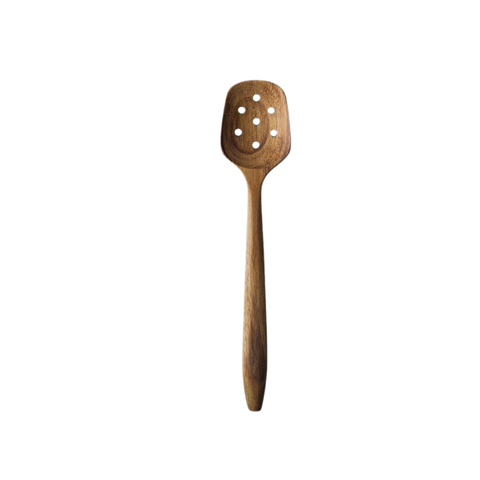 Modern Acacia Slotted Spoon 30cm