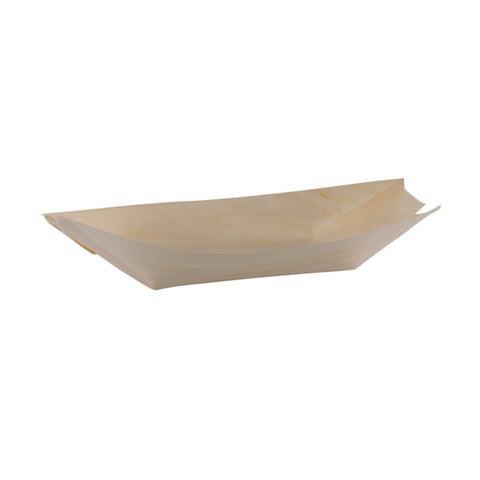 Pine Boat Dish 25 X 11 X 3cm - Set Of 12
