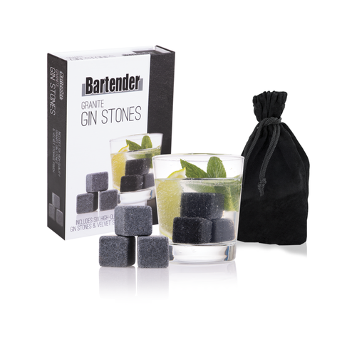 Gin Stones Set 6 W/Bag