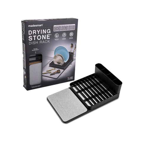 Drying Stone Dish Rack 37.4 X 22.2 X 9.7cm